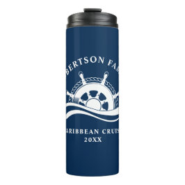 Termo Nautical Family Cruise Ship Wheel Navy Blue