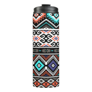 Termo Navajo Tribal Retro: Sin Marea Geométrica.