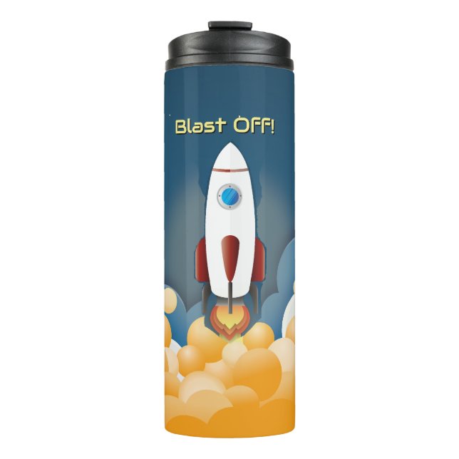 Termo Nave Espacial Personalizada con Nombre (Anverso)