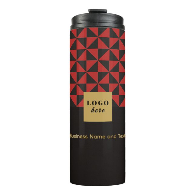 Termo Nave negra y roja Duo - Logotipo comercial (Anverso)