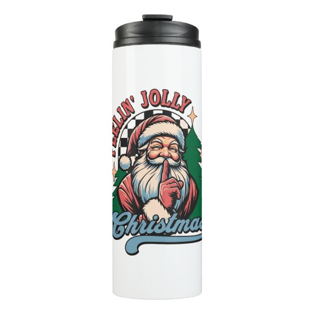 Termo Navidad Alegre Santa (Anverso)