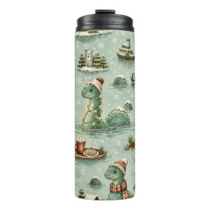 Termo Navidad Nessie Monstruo del Lago Ness Acogedores C