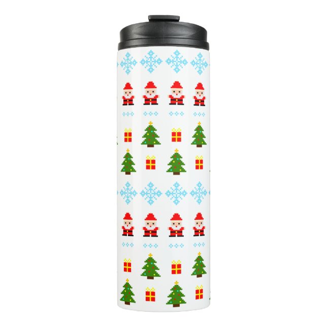 Termo Navidad Pixel Art (Anverso)
