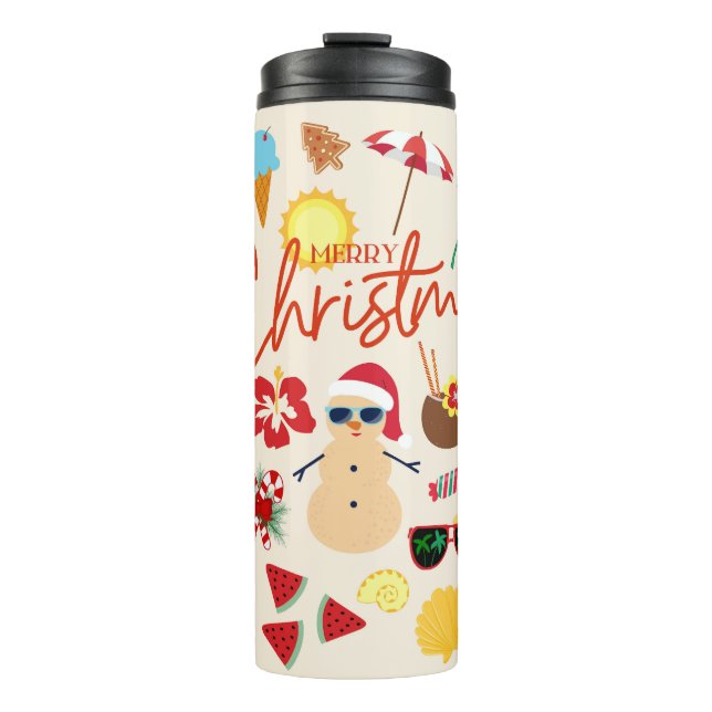 Termo Navidad Tropical (Anverso)