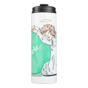 Termo Navidades Angel nombre personalizado tumbler
