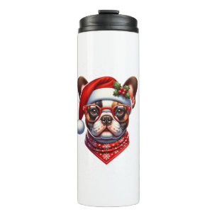 Termo Navidades Bulldog francés Santa Hat Frenchie Ugly
