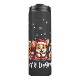Termo Navidades Cachorros Perros Merry Dogmas