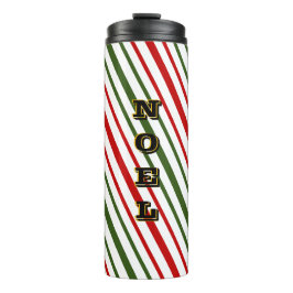 Termo Navidades Candy Cane Diagonal Stripes Noel Pilar