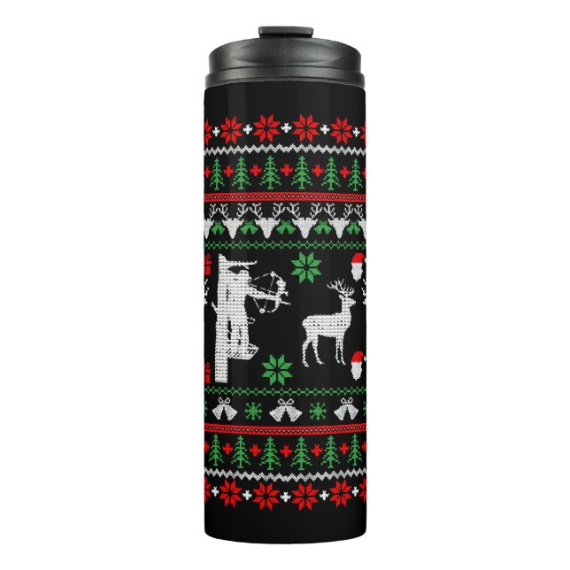 Termo Navidades cazadores obsequian a Navidades feos (Anverso)