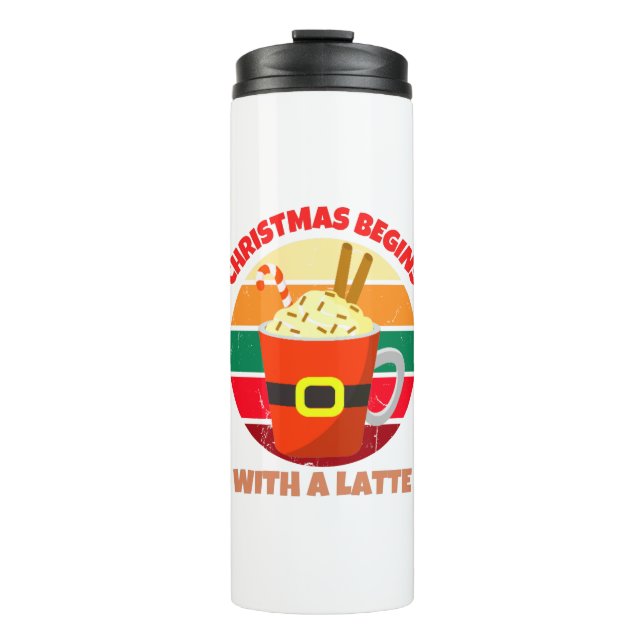 TERMO NAVIDADES COMIENZAN CON UN LATTE (Anverso)