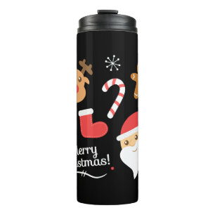 Termo Navidades cortos con Santa y reno
