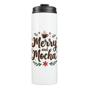 Termo Navidades de bebidas merry y mocha Café Navidad