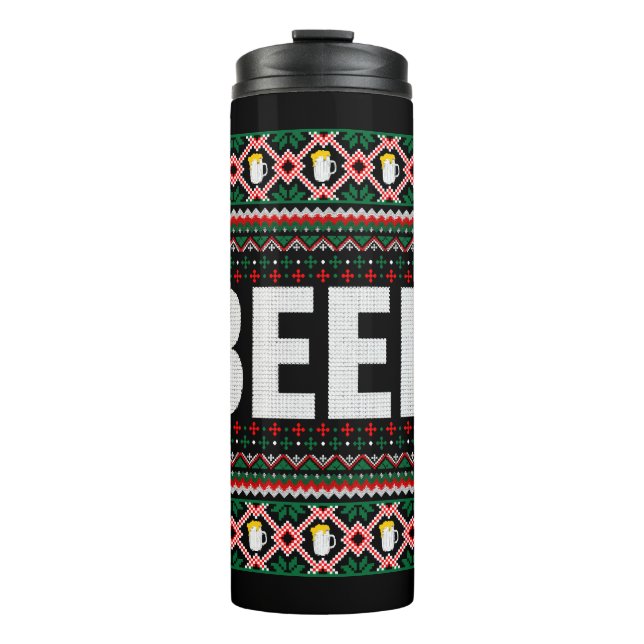 Termo Navidades de Beer Ugly Sweater (Anverso)