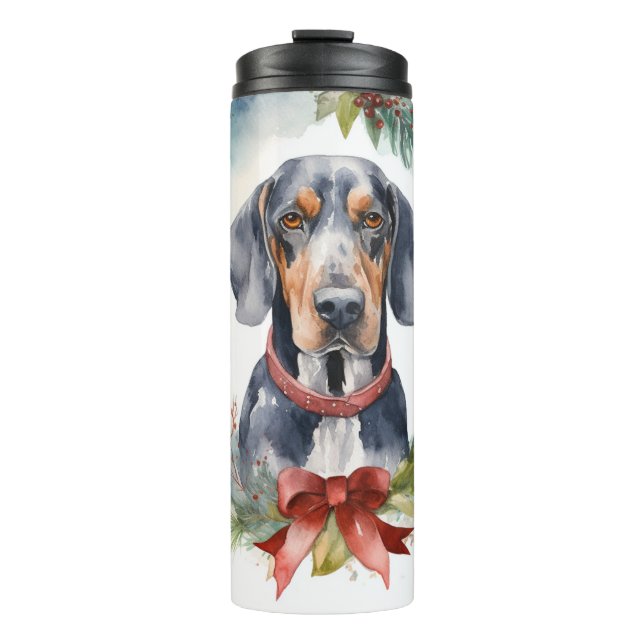 Termo Navidades de Bluetick Coonhound Wreath Festix Pup (Anverso)