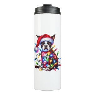 Termo Navidades de Boston alumbran amor de perro de Sant