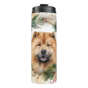 Termo navidades de chow Wreath Festimes Pup