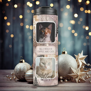 Termo Navidades de Collage de fotos de Mascotas personal