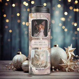 Termo Navidades de Collage de fotos de Mascotas personal