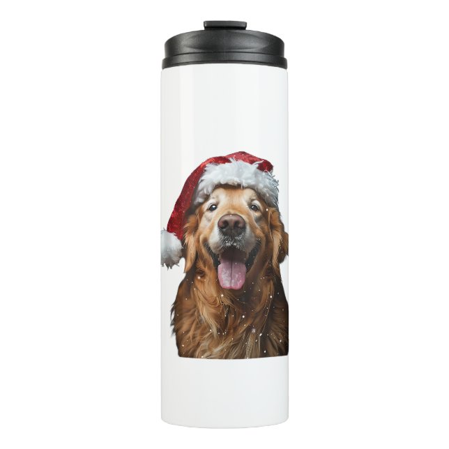 Termo Navidades de Golden Retriever (Anverso)