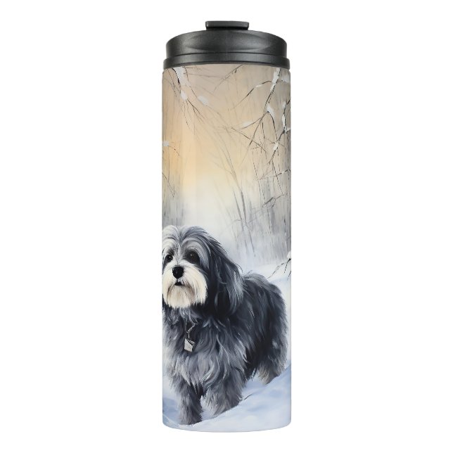 Termo Navidades de Havanese Let It Snow (Anverso)