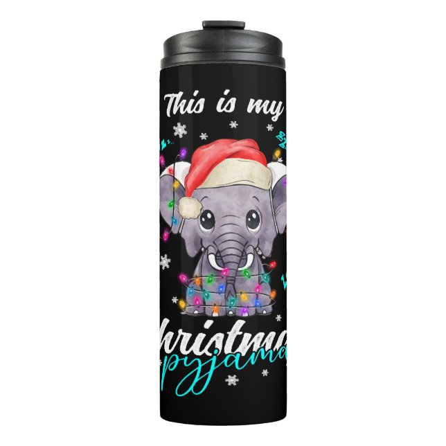 Termo Navidades de invierno Elefante Pajama (Anverso)