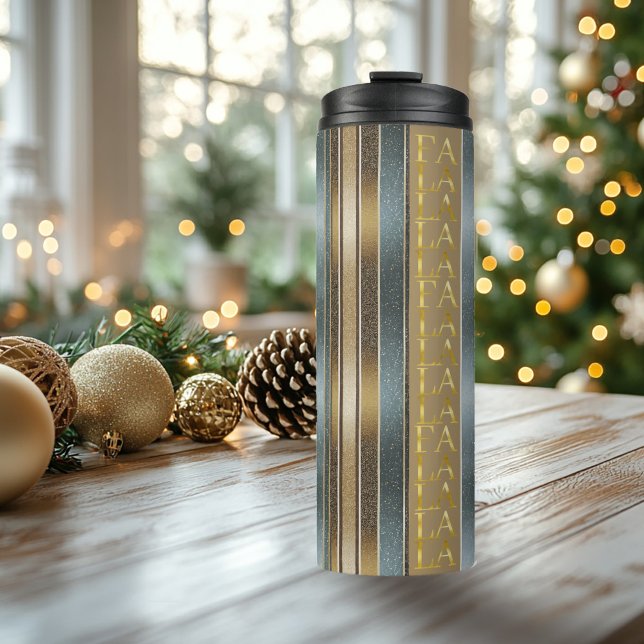 Termo Navidades de los tonos de la tierra Fa La Pattern# (Subido por el creador)