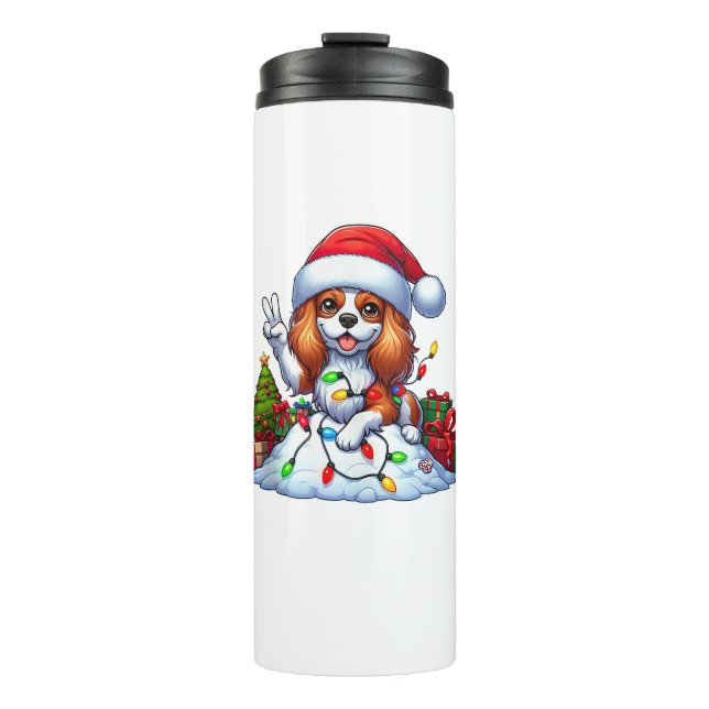 Termo Navidades de Peace Hand Cavalier King Charles Span (Anverso)