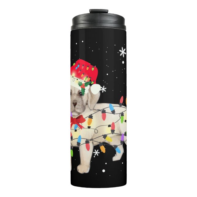 Termo Navidades de Perro Beabull Rayan Navidad Mamá papá (Anverso)