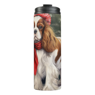 Termo Navidades de Perro Cavalier King Charles Spaniel