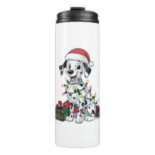Termo Navidades de perro de Santa Hat Dalmatian