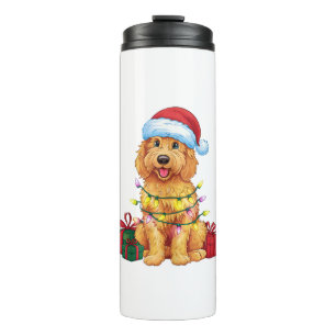 Termo Navidades de perros de lujo de Santa Hat Goldendoo
