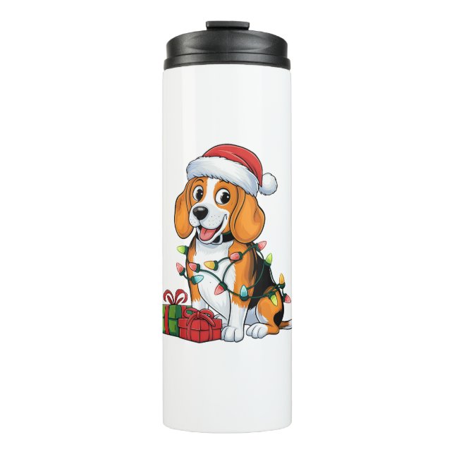 Termo Navidades de Perros de Santa Hat Beagle (Anverso)