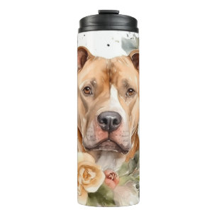 Termo Navidades de Pitbull Wreath Festimes Pup