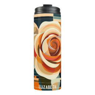 Termo Navidades de Rosa lindo dan Tumbler térmico