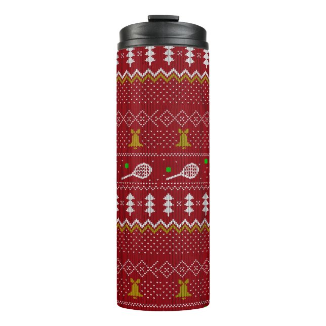Termo Navidades de tenis Patrón de punto dulce Navidad r (Anverso)