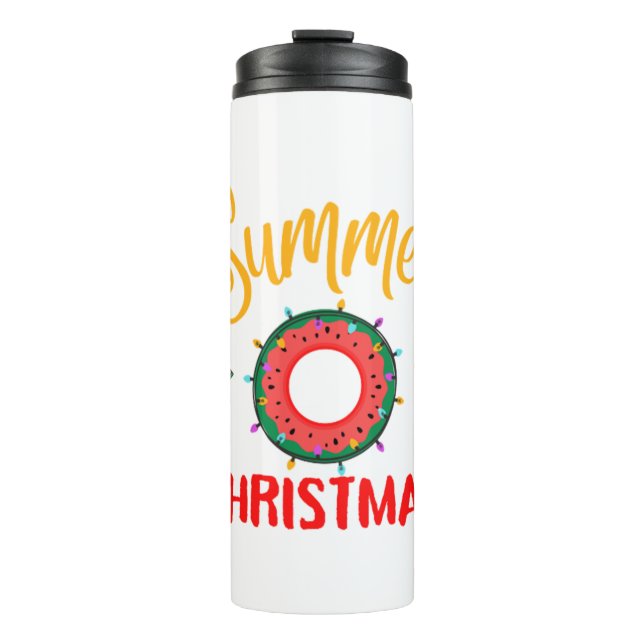 Termo Navidades de verano de julio (Anverso)