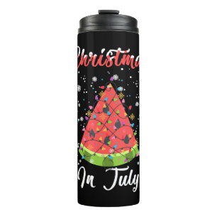 Termo Navidades De Verano Del Árbol De Navidad Del Melón
