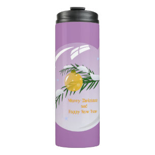 Termo Navidades decorados se ramifican en baudible