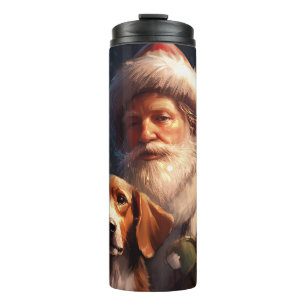 Termo Navidades del Foxhound Santa Claus en inglés