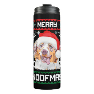 Termo Navidades del Pastor Australiano Merry Woofmas