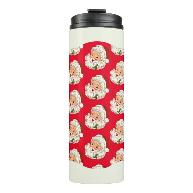 Termo Navidades del Vintage Retro Jolly Santa Claus (Anverso)