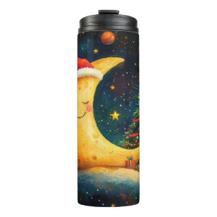 Termo Navidades divertidos celebran la galaxia lunar