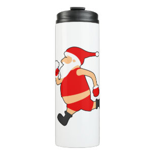 Termo navidades divertidos de cerveza santa