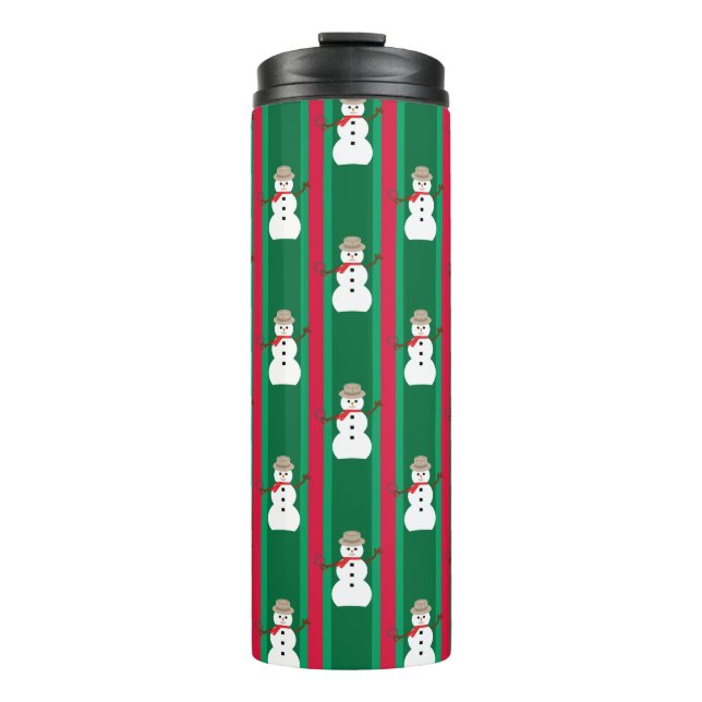 Termo Navidades divertidos y entusiastas Detective Snowm (Anverso)