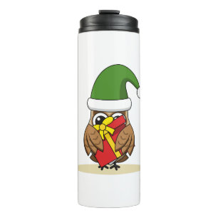 Termo Navidades Elf Owl con presente