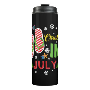 Termo Navidades En Julio Beach Flip Flops Gafas De Sol