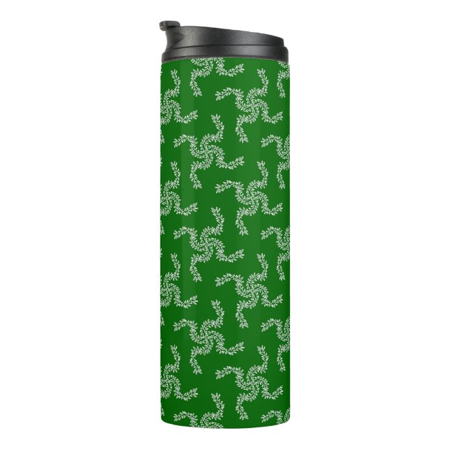 Termo Navidades Garland Green, decoración de Navidades (Rotado hacia la derecha)