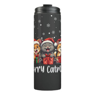 Termo Navidades Gatos Kitty Cats Feliz Navidad