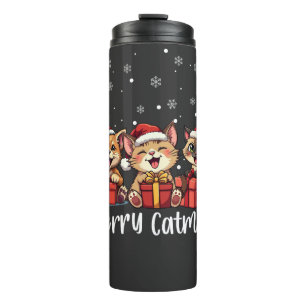 Termo Navidades Gatos Kitty Cats Feliz Navidad