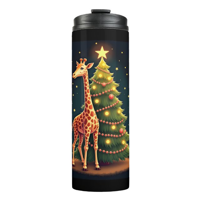 Termo Navidades Giraffe Árbol oficial Topper Funny Tall (Anverso)
